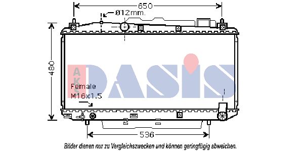 AKS DASIS Radiaator,mootorijahutus 210158N